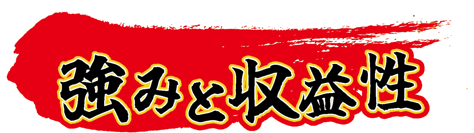 強みと収益性